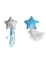 Игрушка Petpark для кошек Звездочки с перьями и лентами с кошачьей мятой (2 шт в комплекте) фото в интернет-магазине SHOP-GROOM.ru