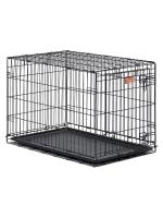 Клетка MidWest iCrate для собак 93х58х63h см, 1 дверь, черная фото в интернет-магазине SHOP-GROOM.ru Клетка MidWest iCrate для собак 93х58х63h см, 1 дверь, черная фото в интернет-магазине SHOP-GROOM.ru