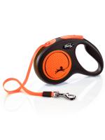 flexi рулетка Neon New M (до 25 кг) лента 5 м, светоотражающая, оранжевый неон фото в интернет-магазине SHOP-GROOM.ru flexi рулетка Neon New M (до 25 кг) лента 5 м, светоотражающая, оранжевый неон фото в интернет-магазине SHOP-GROOM.ru