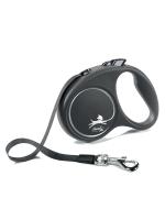 flexi рулетка Black Design S (до 15 кг) 5 м лента черный/серебро фото в интернет-магазине SHOP-GROOM.ru flexi рулетка Black Design S (до 15 кг) 5 м лента черный/серебро фото в интернет-магазине SHOP-GROOM.ru
