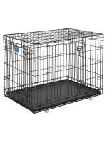 Клетка MidWest Life Stages для собак 93х59х64h см, 2 двери, черная фото в интернет-магазине SHOP-GROOM.ru Клетка MidWest Life Stages для собак 93х59х64h см, 2 двери, черная фото в интернет-магазине SHOP-GROOM.ru