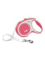 flexi рулетка NEW LINE Comfort M (до 25 кг) лента 5 м серый/красный фото в интернет-магазине SHOP-GROOM.ru