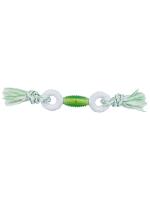 CanineClean игрушка для собак Регби и 2 кольца нейлон/синтетическая резина 39 см с ароматом мяты, зеленый фото в интернет-магазине SHOP-GROOM.ru