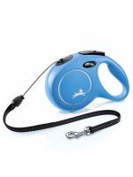 flexi рулетка New Classic M (до 20 кг) 8 м трос синяя фото в интернет-магазине SHOP-GROOM.ru