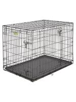 Клетка MidWest iCrate для собак 109х74х78h см, 2 двери, черная фото в интернет-магазине SHOP-GROOM.ru Клетка MidWest iCrate для собак 109х74х78h см, 2 двери, черная фото в интернет-магазине SHOP-GROOM.ru