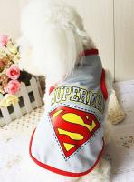 Майка "Супермен" серая фото в интернет-магазине SHOP-GROOM.ru