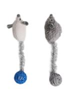 Игрушка Petpark для кошек Мышки с хвостами-шариками с кошачьей мятой (2 шт в комплекте) фото в интернет-магазине SHOP-GROOM.ru