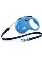 flexi рулетка New Classic S (до 12 кг) 8 м трос синяя фото в интернет-магазине SHOP-GROOM.ru