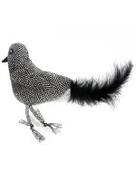 Petpark игрушка для кошек Птичка с перьями 25 см серая фото в интернет-магазине SHOP-GROOM.ru