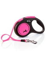 flexi рулетка Neon New S (до 15 кг) лента 5 м, светоотражающая,розовый неон фото в интернет-магазине SHOP-GROOM.ru flexi рулетка Neon New S (до 15 кг) лента 5 м, светоотражающая,розовый неон фото в интернет-магазине SHOP-GROOM.ru