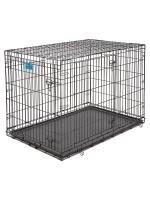 Клетка MidWest Life Stages для собак 124х79х82h см, 2 двери, черная фото в интернет-магазине SHOP-GROOM.ru Клетка MidWest Life Stages для собак 124х79х82h см, 2 двери, черная фото в интернет-магазине SHOP-GROOM.ru