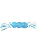 CanineClean игрушка для собак Палочка синтетическая резина с канатом 25 см с ароматом мяты, голубой фото в интернет-магазине SHOP-GROOM.ru