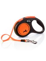 flexi рулетка Neon New S (до 15 кг) лента 5 м, светоотражающая, оранжевый неон фото в интернет-магазине SHOP-GROOM.ru flexi рулетка Neon New S (до 15 кг) лента 5 м, светоотражающая, оранжевый неон фото в интернет-магазине SHOP-GROOM.ru