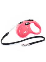 flexi рулетка New Classic S (до 12 кг) 5 м трос красная фото в интернет-магазине SHOP-GROOM.ru