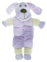 AROMADOG Игрушка для собак Собачка 20 см с 3 пищалками сиреневая фото в интернет-магазине SHOP-GROOM.ru