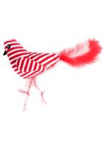 Petpark игрушка для кошек Птичка с перьями 25 см красно-белая фото в интернет-магазине SHOP-GROOM.ru