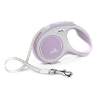 flexi рулетка NEW LINE Comfort XS (до 12 кг) лента 3 м серый/розовый фото в интернет-магазине SHOP-GROOM.ru