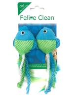 Feline Clean игрушка для кошек Dental Рыбки, ленты и перья (2 шт.) фото в интернет-магазине SHOP-GROOM.ru