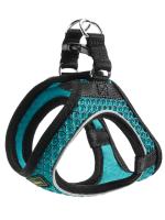 Hunter шлейка для собак Hilo Comfort 26-33 см, сетчатый текстиль, бирюзоваяя фото в интернет-магазине SHOP-GROOM.ru