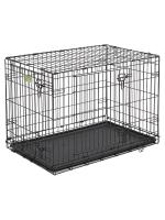 Клетка MidWest iCrate для собак 91х58х64h см, 2 двери, черная фото в интернет-магазине SHOP-GROOM.ru Клетка MidWest iCrate для собак 91х58х64h см, 2 двери, черная фото в интернет-магазине SHOP-GROOM.ru