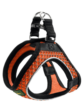 Hunter шлейка для собак Hilo Comfort 52-58 см, сетчатый текстиль, оранжевая фото в интернет-магазине SHOP-GROOM.ru