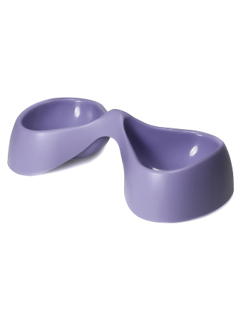 United Pets миска двойная Bicio, 2х230 мл, сиреневая (лиловая) фото в интернет-магазине SHOP-GROOM.ru