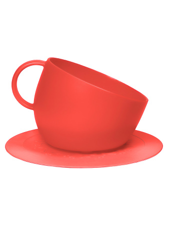 United Pets чашка 2,5 л Kit CUP + коврик 35 см, красные фото в интернет-магазине SHOP-GROOM.ru