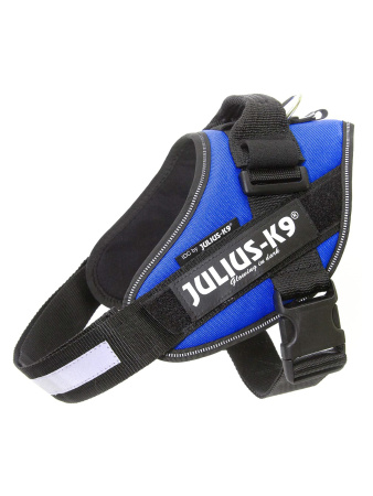 JULIUS-K9 шлейка для собак IDC®-Powerharness 3 (82-115см/ 40-70кг), синий фото в интернет-магазине SHOP-GROOM.ru