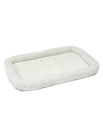 Лежанка MidWest Pet Bed для собак и кошек флисовая 60х45 см, белая фото в интернет-магазине SHOP-GROOM.ru
