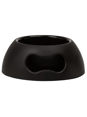 United Pets миска Pappy-small, 350 мл, черная фото в интернет-магазине SHOP-GROOM.ru