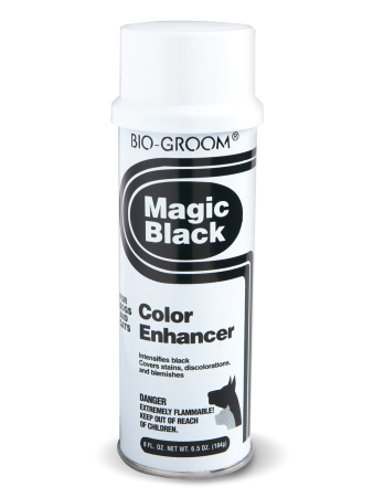 Bio-Groom Magic Black черный выставочный спрей-мелок 236 мл фото в интернет-магазине SHOP-GROOM.ru