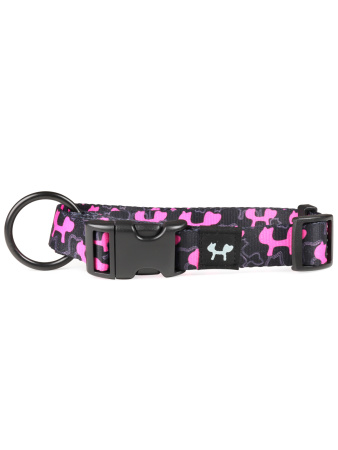 Ошейник United Pets для собак Complete me Identity L 43-73/2,5 см, черный с розовым фото в интернет-магазине SHOP-GROOM.ru