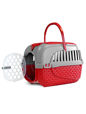 BAMA PET переноска KENNEL TOUR 52х33х34h см до 7 кг, красная фото в интернет-магазине SHOP-GROOM.ru