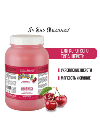 ISB Fruit of the Groomer Black Cherry Шампунь для короткой шерсти с протеинами шелка 3,25 л фото в интернет-магазине SHOP-GROOM.ru
