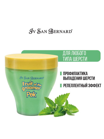 ISB Fruit of the Groomer Mint Восстанавливающая маска для любого типа шерсти с витамином В6 250 мл фото в интернет-магазине SHOP-GROOM.ru