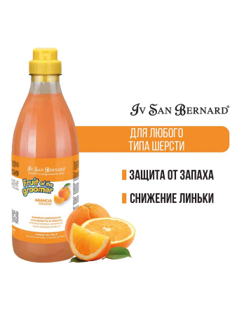 ISB Fruit of the Groomer Orange Шампунь для слабой выпадающей шерсти 1 л фото в интернет-магазине SHOP-GROOM.ru