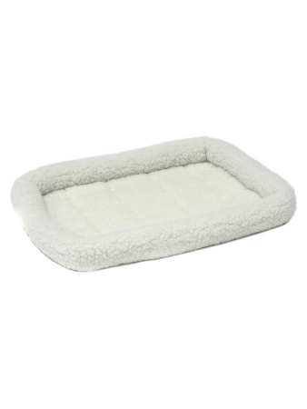 Лежанка MidWest Pet Bed для собак и кошек флисовая 55х33 см, белая фото в интернет-магазине SHOP-GROOM.ru
