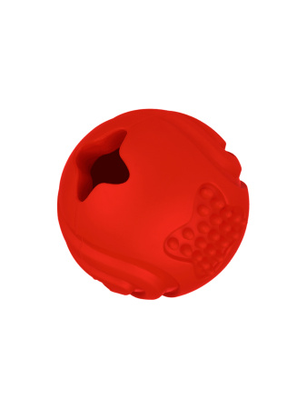 Игрушка Mr.Kranch для собак Мяч 6,5 см красный с ароматом бекона фото в интернет-магазине SHOP-GROOM.ru