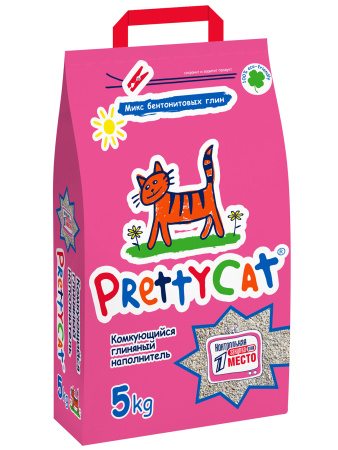 Наполнитель PrettyCat комкующийся бентонитовый "Euro Mix" 5 кг (замена 620086) фото в интернет-магазине SHOP-GROOM.ru