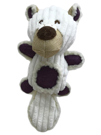 Petpark игрушка для собак Медведь с большим хвостом 25 см белый, размер S фото в интернет-магазине SHOP-GROOM.ru
