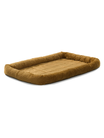 Лежанка MidWest Pet Bed для собак и кошек меховая 61х46 см, коричневая фото в интернет-магазине SHOP-GROOM.ru