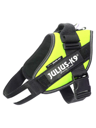 JULIUS-K9 шлейка для собак IDC®-Powerharness 1 (63-85см/ 23-30кг), зеленый неон фото в интернет-магазине SHOP-GROOM.ru