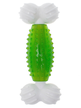 CanineClean игрушка для собак Косточка нейлон/синтетическая резина 19 см с ароматом мяты, зеленый фото в интернет-магазине SHOP-GROOM.ru